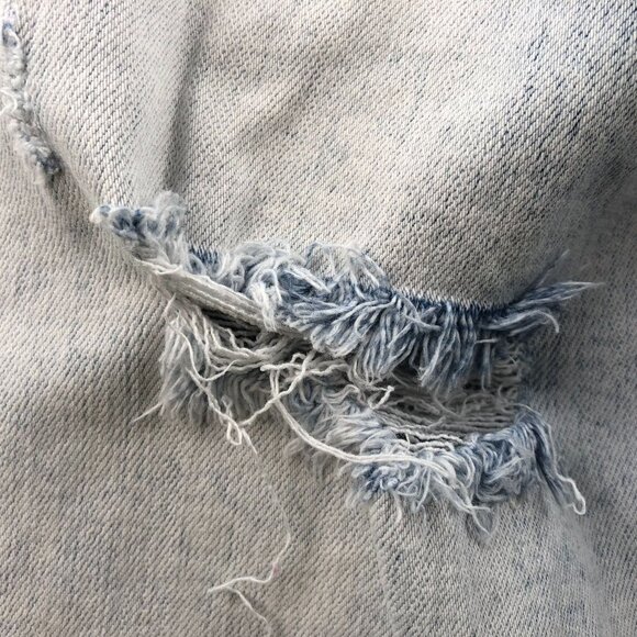 Risen  Womens Jeans Size 24 Measured Distressed Light Wash Jeans Frayed Hem - Picture 10 of 15